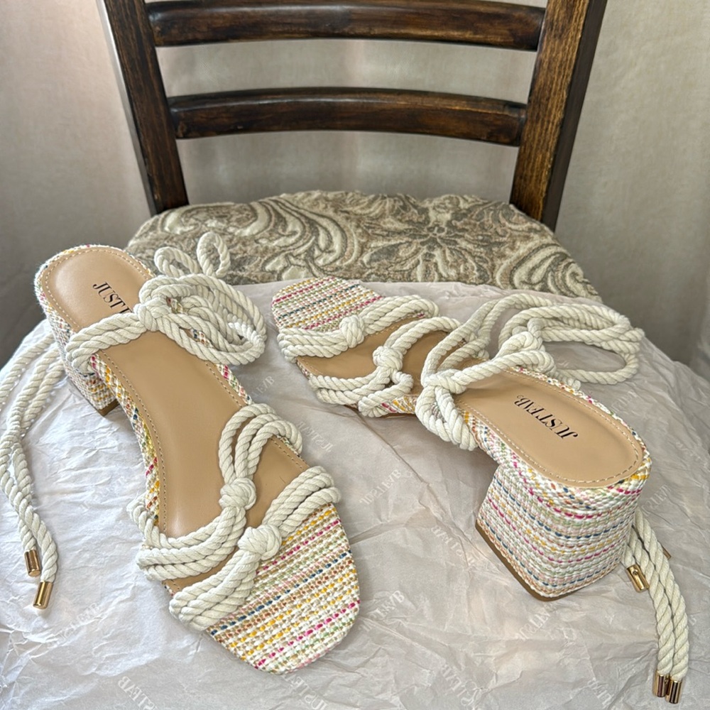 Just fab Call Me lace-up size 10.